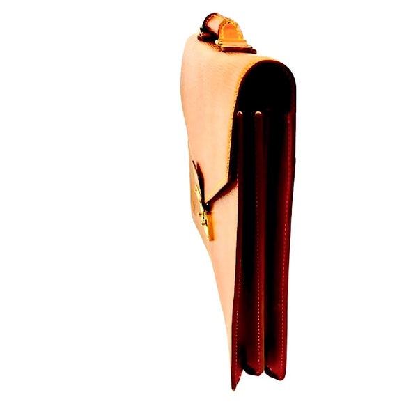 LOUIS VUITTON LV Cipango Gold EPI Leather Top Handle Ambassador Business Bag - Picture 3 of 13